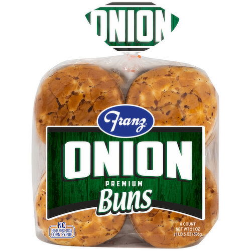 Franz Franz BBQ Onion Hamburger Buns 