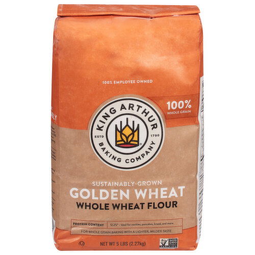 King Arthur Baking Company White Whole Wheat Flour, Stone-Ground