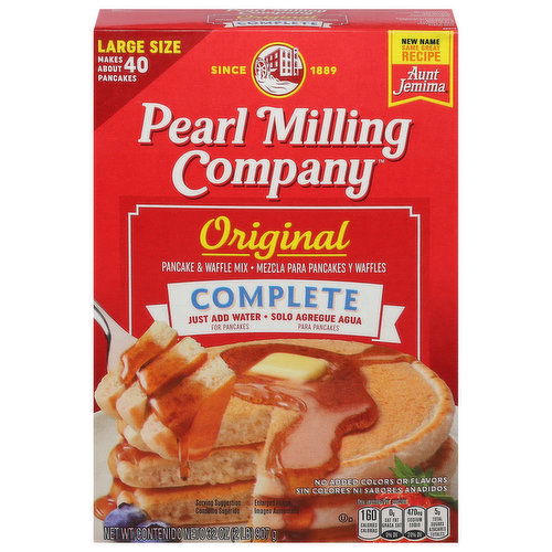 Pearl Milling Company Pancake & Waffle Mix, Original, Complete, Large Size