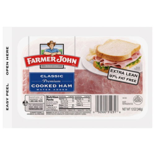 Farmer John Cooked Ham, Premium, Classic