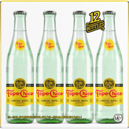 Topo Chico  Sparkling Mineral Water Glass Bottles