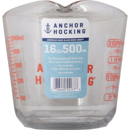 Anchor Hocking Measuring Cup, 16 oz