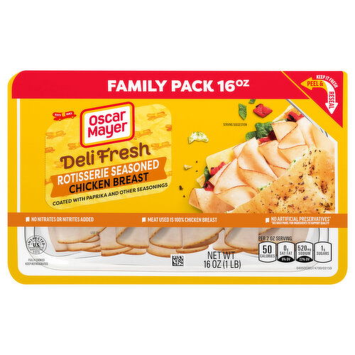 Oscar Mayer Rotisserie Seasoned Chicken Breast Family Pack