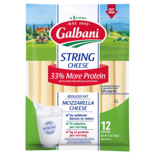 Galbani Reduced Fat Mozzarella String Cheese