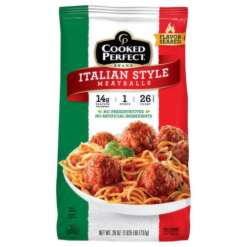 Cooked Perfect Italian Style Meatballs