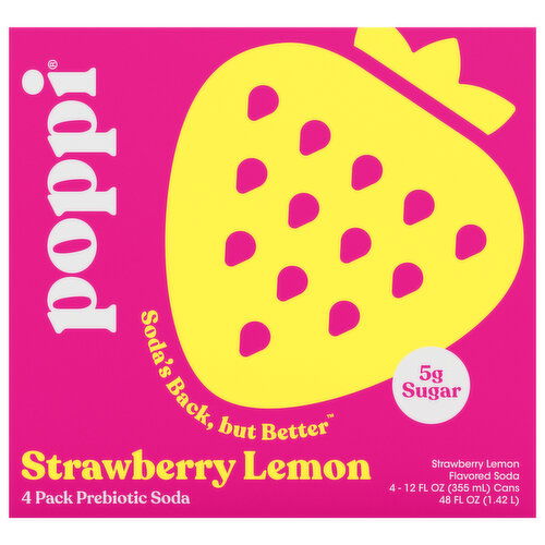 Poppi Strawberry Lemon Soda