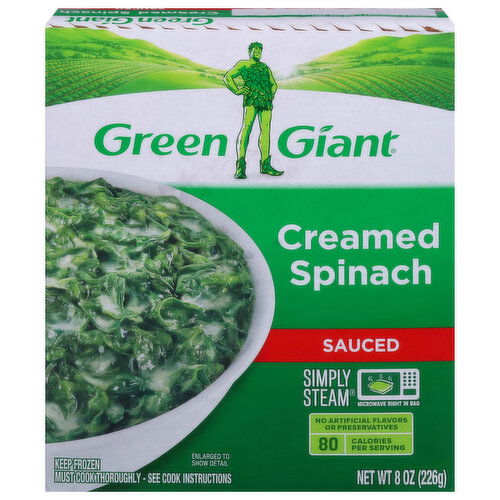 Green Giant Creamed Spinach, Sauced