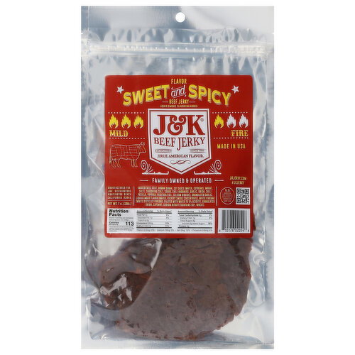 J&K Beef Jerky Mild Sweet and Spicy Beef Jerky Image 1 of 6