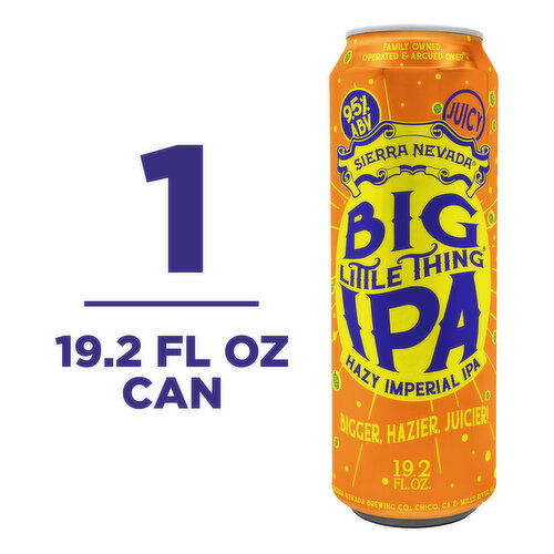 Sierra Nevada Sierra Nevada Big Little Thing Hazy Imperial IPA Craft Beer 19.2oz Can