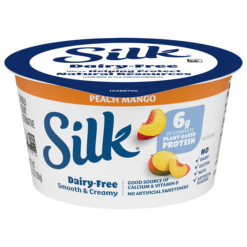 Silk Dairy-Free Peach Mango Soymilk Yogurt Alternative