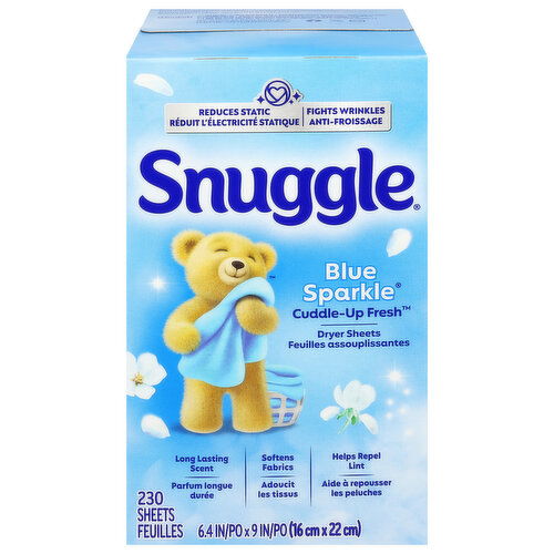 Snuggle Blue Sparkle Dryer Sheets