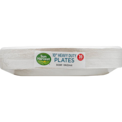 Sun Harvest Plates, Heavy Duty, 10 Inches