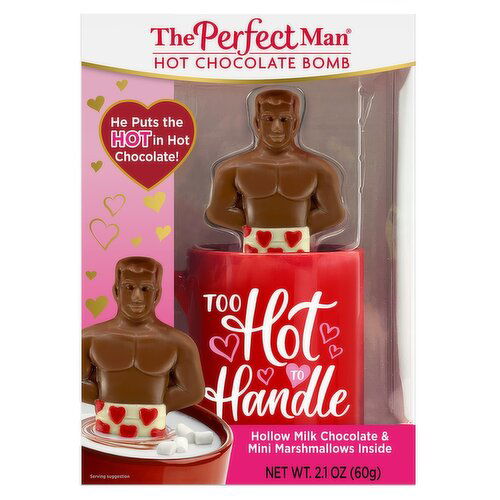 Perfect Man Cocoa Bomb and Red Mug