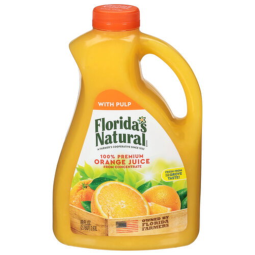 Florida's Natural 100% Premium Orange Juice with Pulp