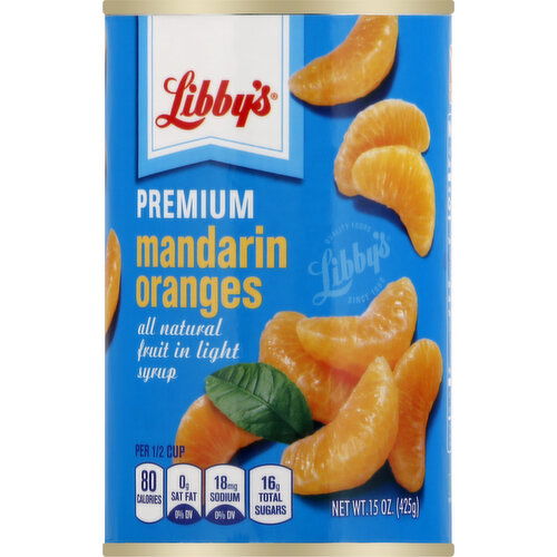 Libbys Mandarin Oranges, Premium