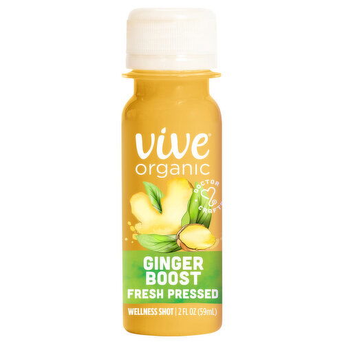 Vive Organic Fresh Pressed Ginger Boost Wellness Shot