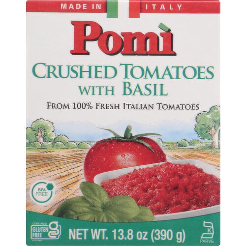 Pomi Tomatoes with Basil, Crushed