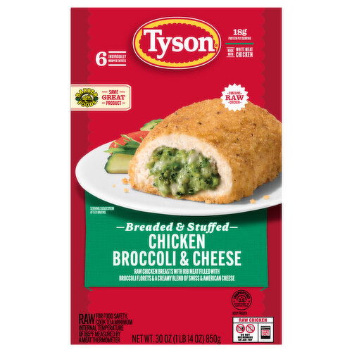 Tyson Breaded & Stuffed Chicken Broccoli & Cheese
