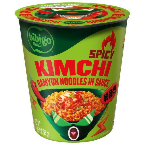 Bibigo Spicy Kimchi Ramyun Noodles in Sauce Image 1 of 6
