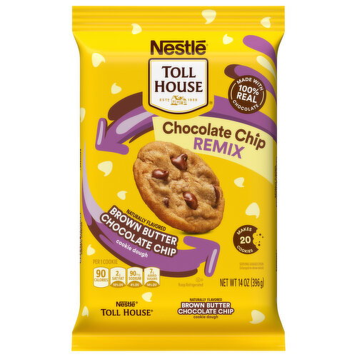 Toll House Brown Butter Chocolate Chip Cookie Dough Image 1 of 6