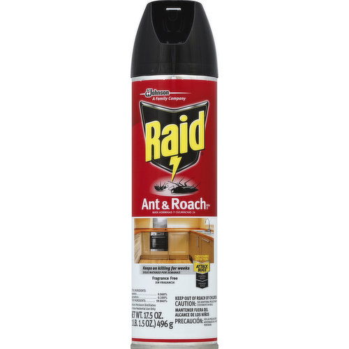 Raid Ant & Roach Killer 26, Fragrance Free