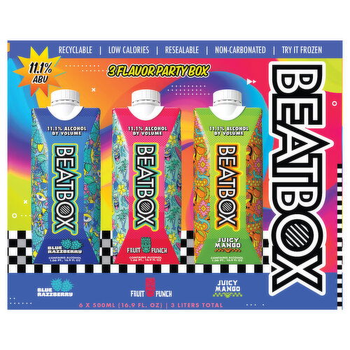 Beatbox Blue Razzberry/Fruit Punch/Juicy Mango Wine