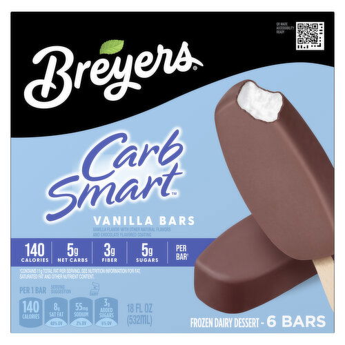 Breyers Frozen Dairy Dessert Vanilla Bars