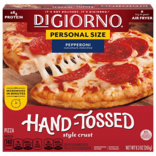 DiGiorno Hand-Tossed Style Crust Pepperoni Personal Size Pizza