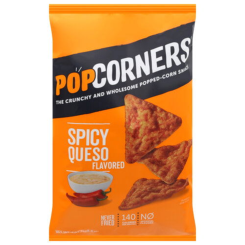 PopCorners Popped-Corn Snack, Spicy Queso Flavored