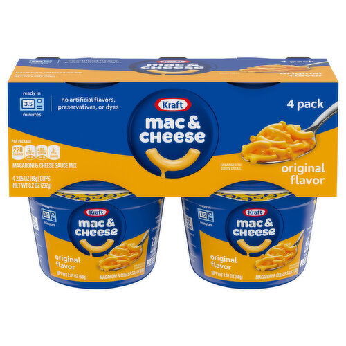 Kraft Mac & Cheese, Original Flavor, 4 Pack