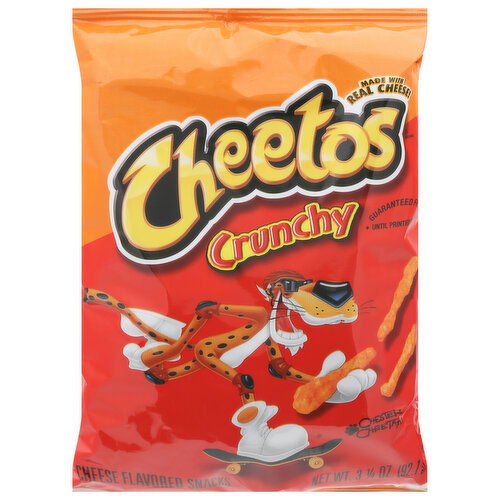 Cheetos Snacks, Cheese Flavored, Crunchy