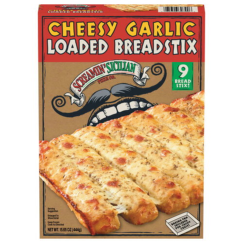 Screamin' Sicilian Pizza Co. Cheesy Garlic Loaded Breadstix Image 1 of 6