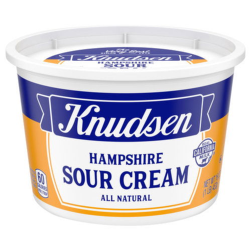 Knudsen Sour Cream, All Natural, Hampshire