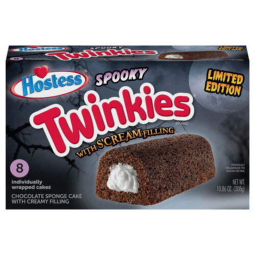 Hostess Spooky Chocolate Twinkies with S'cream Filling