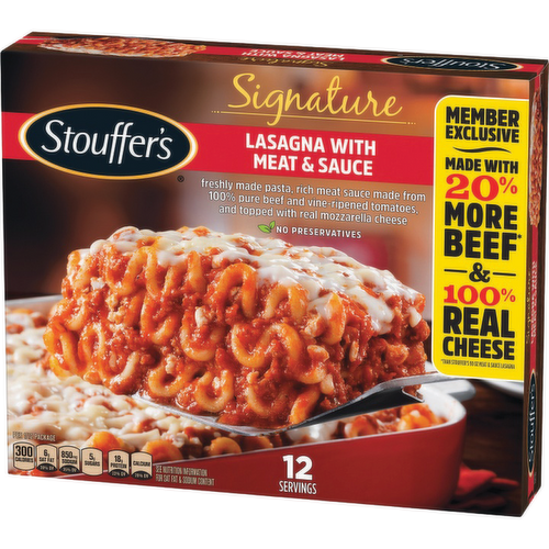 Stouffers Signature Lasagna With Meat Sauce