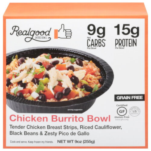 Realgood Foods Co. Chicken Burrito Bowl Image 1 of 6