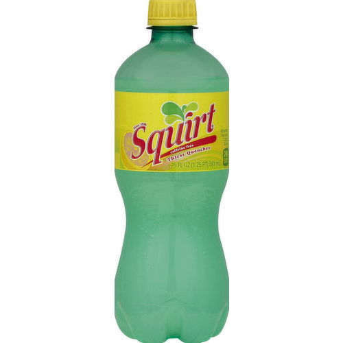 Squirt Soda, Citrus, Caffeine Free 24 Pack