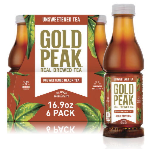 Gold Peak Unsweetened Black Iced Tea Bottles Image 1 of 11