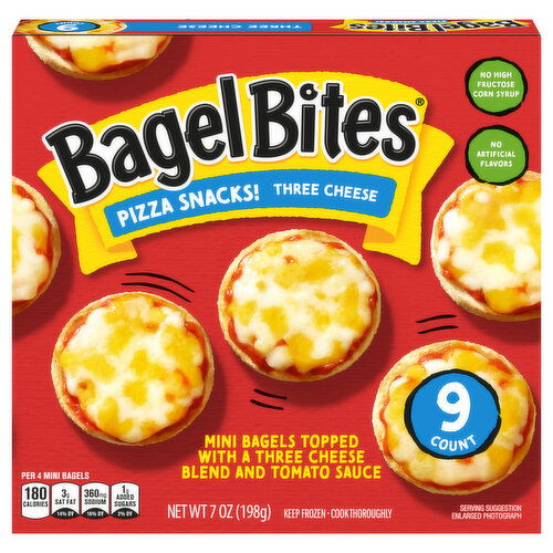 Bagel Bites Three Cheese Pizza Snacks