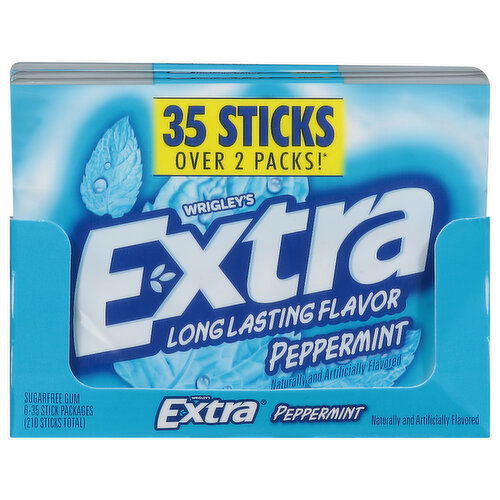 Extra Gum, Sugarfree, Peppermint