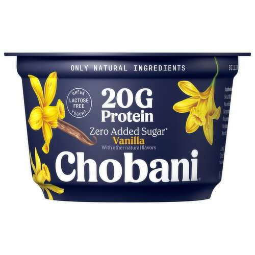 Chobani Lowfat Vanilla Greek Yogurt Image 1 of 6