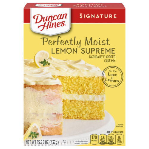 Duncan Hines Perfectly Moist Lemon Supreme Cake Mix