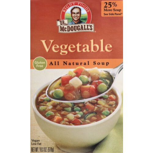 Dr. McDougall's Soup, All Natural, Vegetable