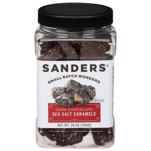 Sanders Sea Salt Caramels, Dark Chocolate