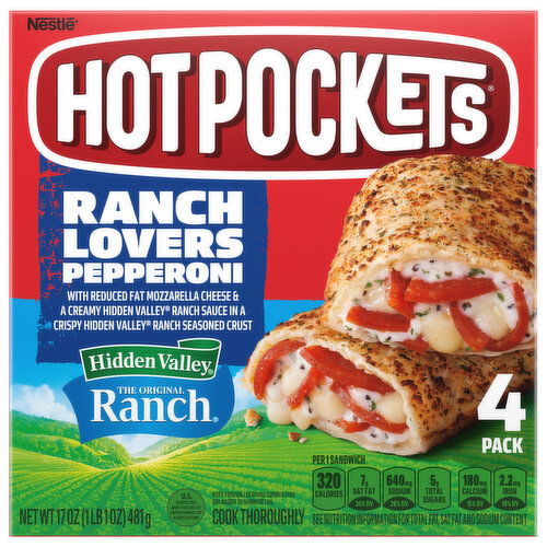 Hot Pockets Ranch Pepporoni