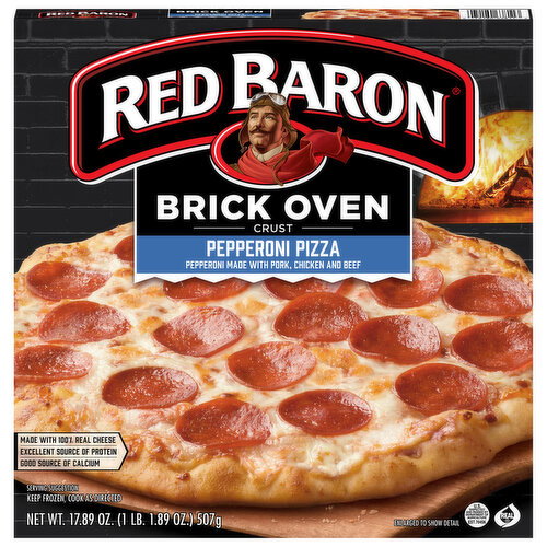 Red Baron Brick Oven Crust Pepperoni Pizza Image 1 of 6