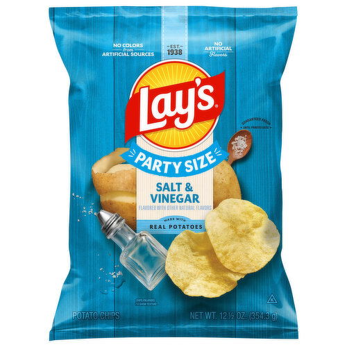 Lay's Salt & Vinegar Potato Chips Party Size