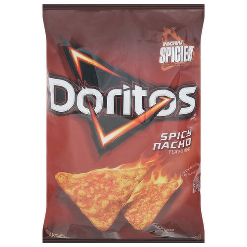 Doritos Tortilla Chips, Spicy Nacho Flavored