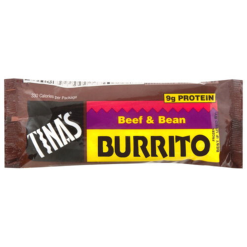 Tina's Beef & Bean Burrito Image 1 of 6
