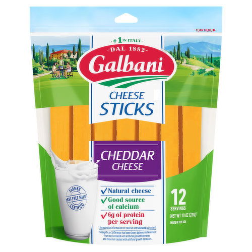 Galbani Cheese Sticks, Cheddar Cheese